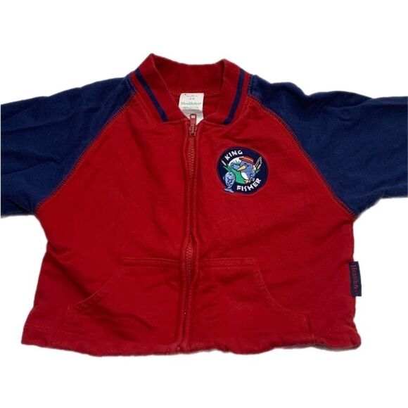 HealthTex | Boys Full Zip Sweatshirt Jacket Red Navy - Picture 1 of 6